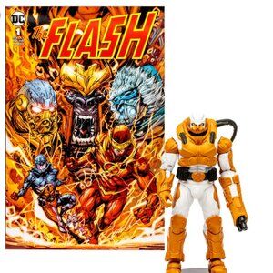 NEW DC Comics Heat Wave 7'' McFarlane Figure With Flash Comic